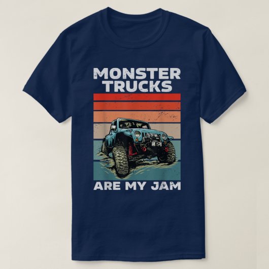 monsterwagens zijn mijn jam t-shirt (Design voorkant)