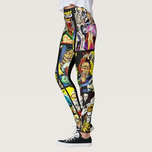 monsterwezens zombies horror art leggings (Links)