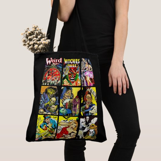 monsterwezens zombies horror art tote bag (Dichtbij)
