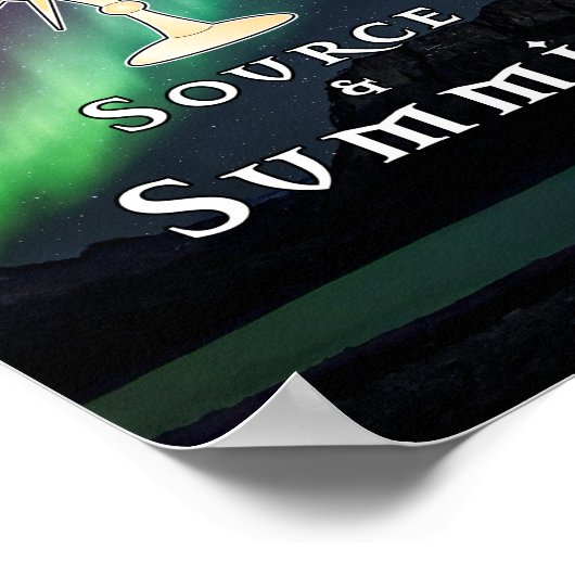 Monstrance Source & Summit Aurora Borealis Poster (Hoek)
