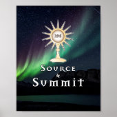 Monstrance Source & Summit Aurora Borealis Poster (Voorkant)