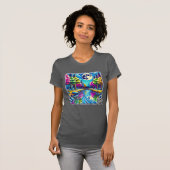 Monstream Creek Pop-Art Natuur Design T-shirt (Voorkant volledig)