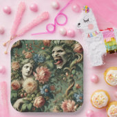 Monstres au Paradis – Gothic Victorian Papieren Bordje (Feest)