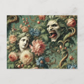 Monstres au Paradis – Gotisch Victoriaans Feestdagenkaart (Voorkant)