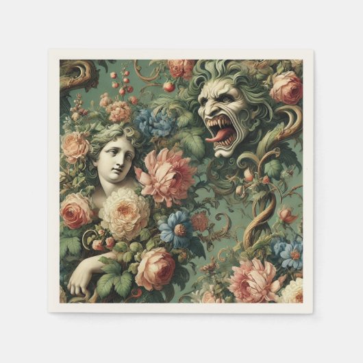 Monstres au Paradis – Gotisch Victoriaans Servet (Voorkant)