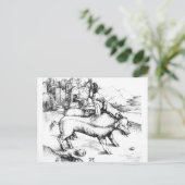 Monstro Pig Briefkaart (Staand voorkant)