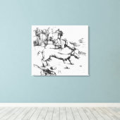 Monstro Pig Canvas Afdruk (Insitu (Houten vloer))