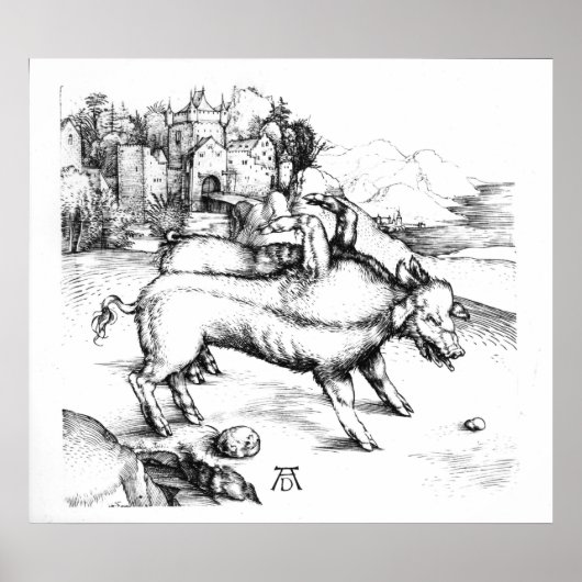 Monstro Pig Poster (Voorkant)