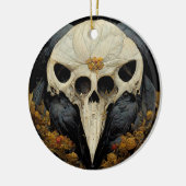 Monstro Raven Horror Gothic Gothic Keramisch Ornament (Links)
