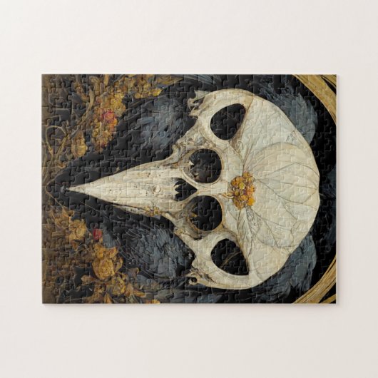 Monstro Raven Horror Gothic Gothic Legpuzzel (Horizontaal)