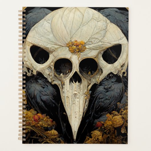 Monstro Raven Horror Gothic Gothic Planner (Voorkant)
