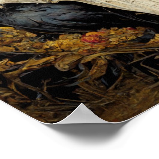 Monstro Raven Horror Gothic Gothic Poster (Hoek)