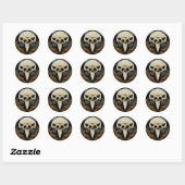 Monstro Raven Horror Gothic Gothic Ronde Sticker (Vel)