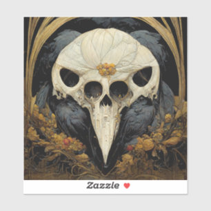 Monstro Raven Horror Gothic Gothic Sticker