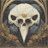 Monstro Raven Horror Gothic Gothic Sticker (Voorkant)