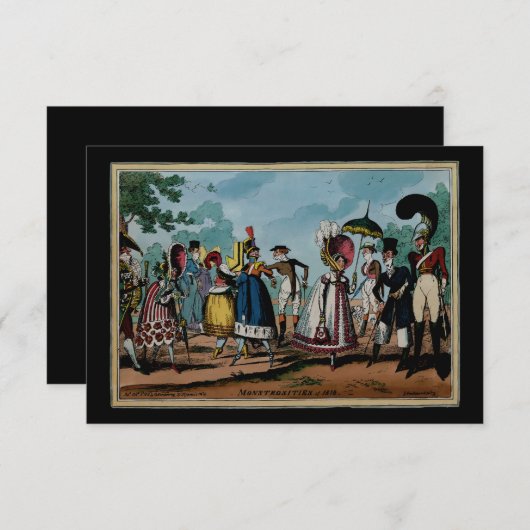 Monstrosities van 1818 ~ Invitaties / RSVP Kaart (Voorkant / Achterkant)