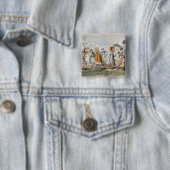 Monstrosities van 1818 vierkante button 5,1 cm (In situ)