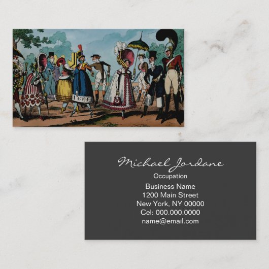 Monstrosities van 1818 ~ Visitekaartje (Voorkant / Achterkant)