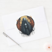 Monstrous Ghost Metal Band Mascot Sticker (Envelop)