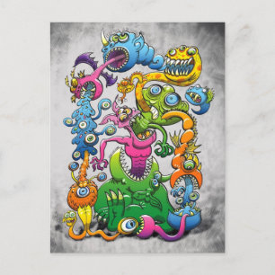 Monstrously Messy Briefkaart