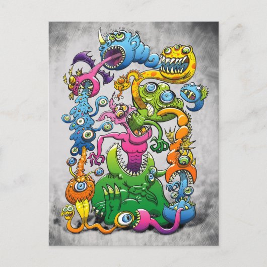 Monstrously Messy Briefkaart (Voorkant)