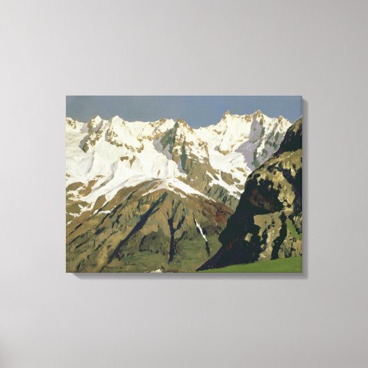 Mont Blanc, 1897 Canvas Afdruk (Voorkant)