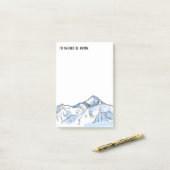Mont Blanc Alpine Scene, ik zou liever een hekel h Post-it® Notes (Op bureau)