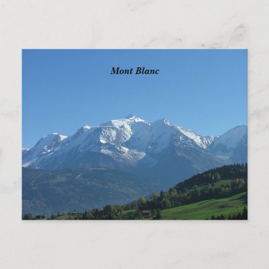 Mont Blanc - Briefkaart (Voorkant)