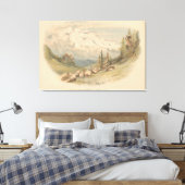 Mont Blanc Canvas Afdruk (Insitu (Slaapkamer))