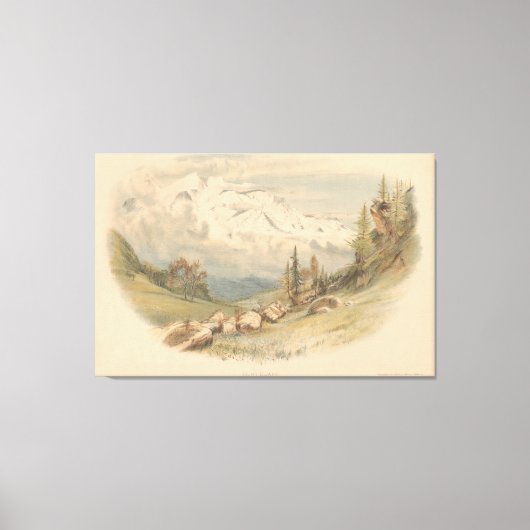 Mont Blanc Canvas Afdruk (Voorkant)