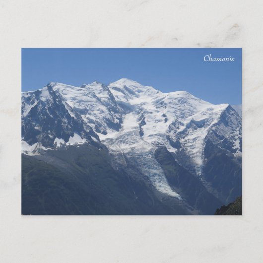 Mont Blanc Chamonix Briefkaart (Voorkant)