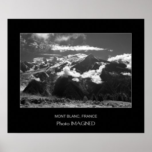 MONT BLANC, CHAMONIX, FRANCE POSTER (Voorkant)