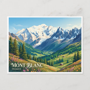 Mont Blanc Chamonix Frankrijk Briefkaart