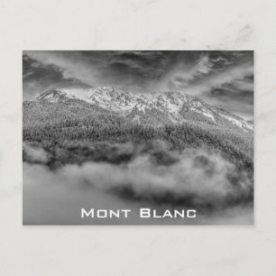 Mont Blanc France Alps Travel Photo Briefkaart