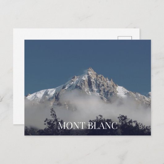 Mont Blanc France Briefkaart (Voorkant / Achterkant)