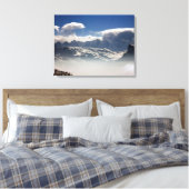 Mont Blanc France Holiday Card Canvas Afdruk (Insitu (Slaapkamer))