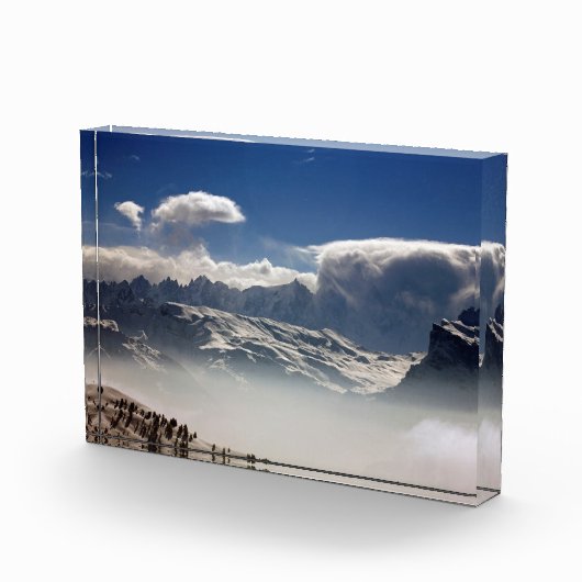 Mont Blanc France Holiday Card Poster Fotoblokken (Rechts)