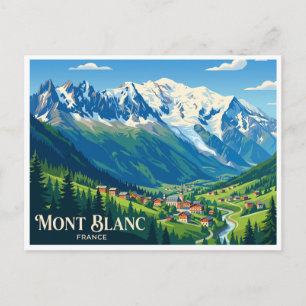 Mont Blanc, Frankrijk Chamonix Briefkaart
