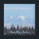 Mont-Blanc, Frankrijk Magneet<br><div class="desc">De Mont-Blanc in het is winterjurk.</div>