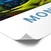 Mont Blanc Frankrijk Reisprint Poster (Hoek)