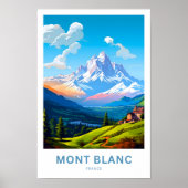 Mont Blanc Frankrijk Reisprint Poster (Voorkant)