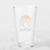 Mont Blanc Frankrijk Retro Glas (Achterkant)