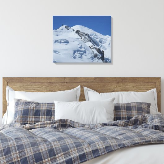 Mont Blanc, Franse Alpen Canvas Afdruk (Insitu (Slaapkamer))