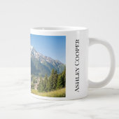 Mont Blanc French Alps Chamonix Custom Grote Koffiekop (Rechts)