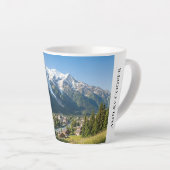 Mont Blanc French Alps Chamonix Custom Latte Mok (Rechterhoek)