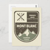 Mont Blanc French Alps Chamonix Frankrijk Briefkaart (Voorkant / Achterkant)