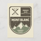 Mont Blanc French Alps Chamonix Frankrijk Briefkaart (Voorkant)