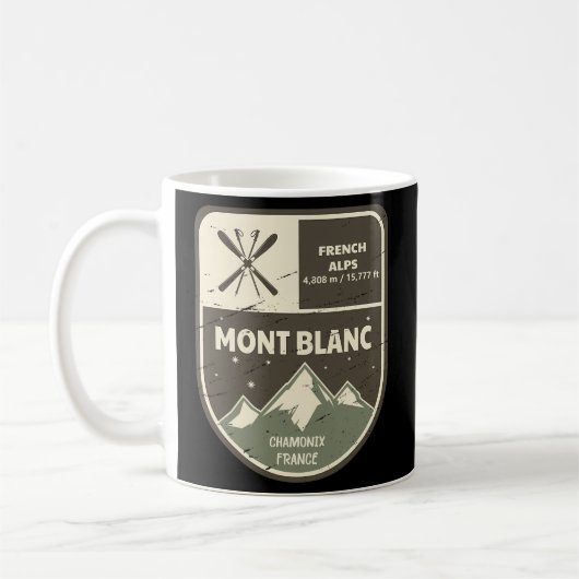 Mont Blanc French Alps Chamonix Frankrijk Koffiemok (Links)