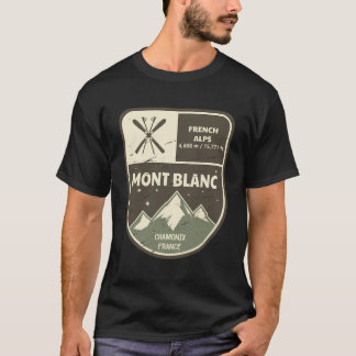 Mont Blanc French Alps Chamonix Frankrijk T-shirt