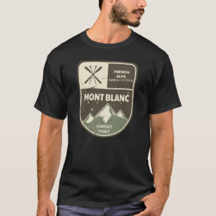 Mont Blanc French Alps Chamonix Frankrijk T-shirt